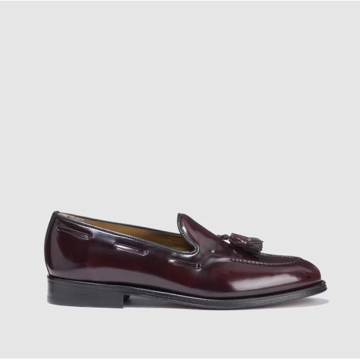 Mocasín Burdeos con Borlas