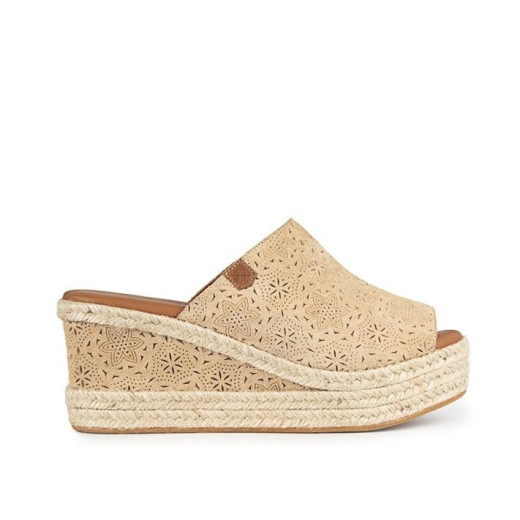 Zueco Arenita Negro Serraje