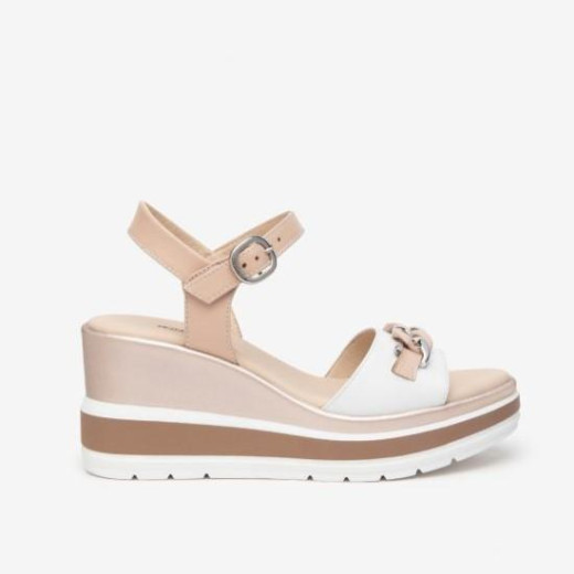 Cuña blanco y nude de NG