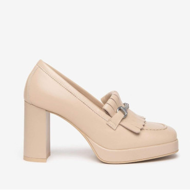 Mocasín Tacón en rosa