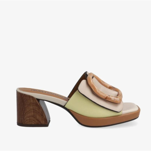 Zueco Flora en taupe