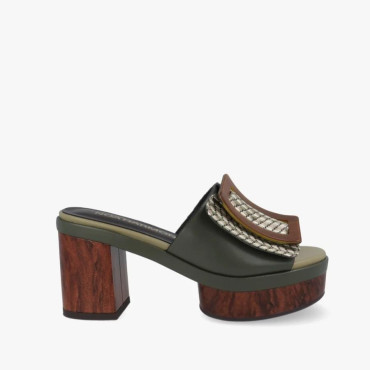 Tacón Guadalupe Kaki