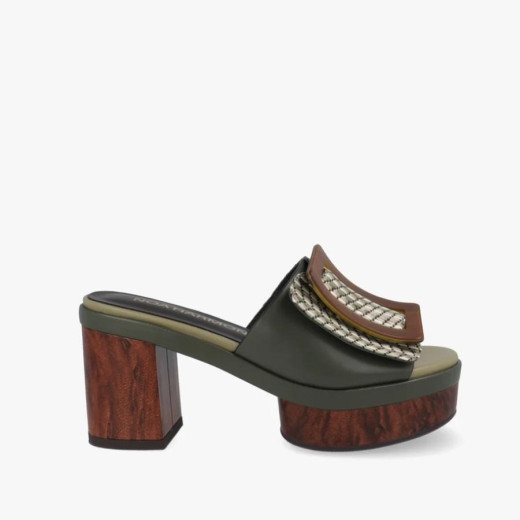 Tacón Guadalupe Kaki