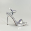 Sandalia alta Metal Plata